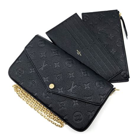 louis vuitton felicie pochette schwarz|felicie pochette monogram.